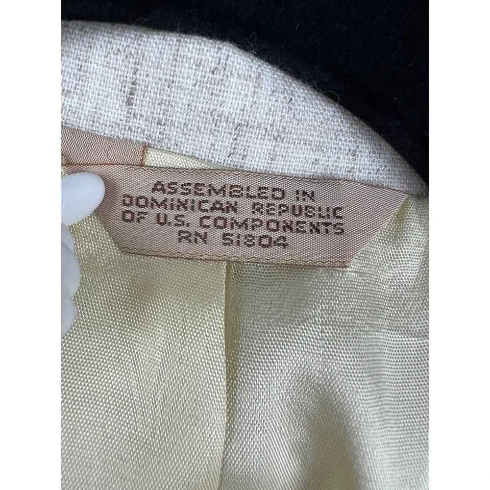 Arnold Palmer Blazer Mens 46R Beige Good Linen Blend Sport Coat Exec 2 Button